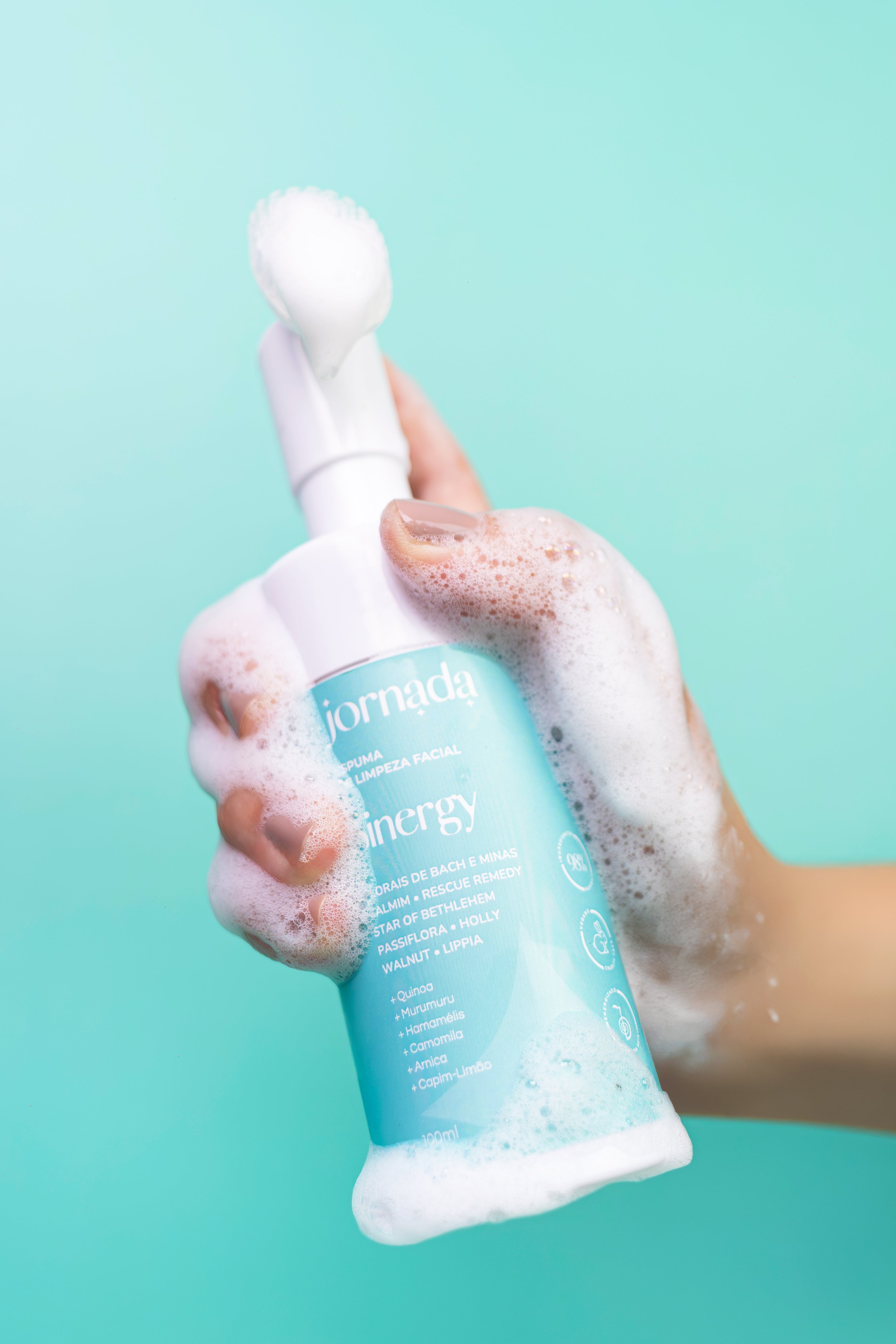 Espuma de Limpeza Facial Sinergy Quinoa e Camomila Jornada 100ml