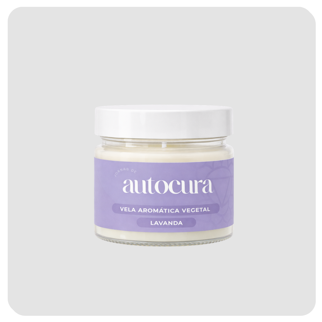 Vela Aromática Vegetal Conectar – Lavanda | Chakra Coronário Jornada 150g