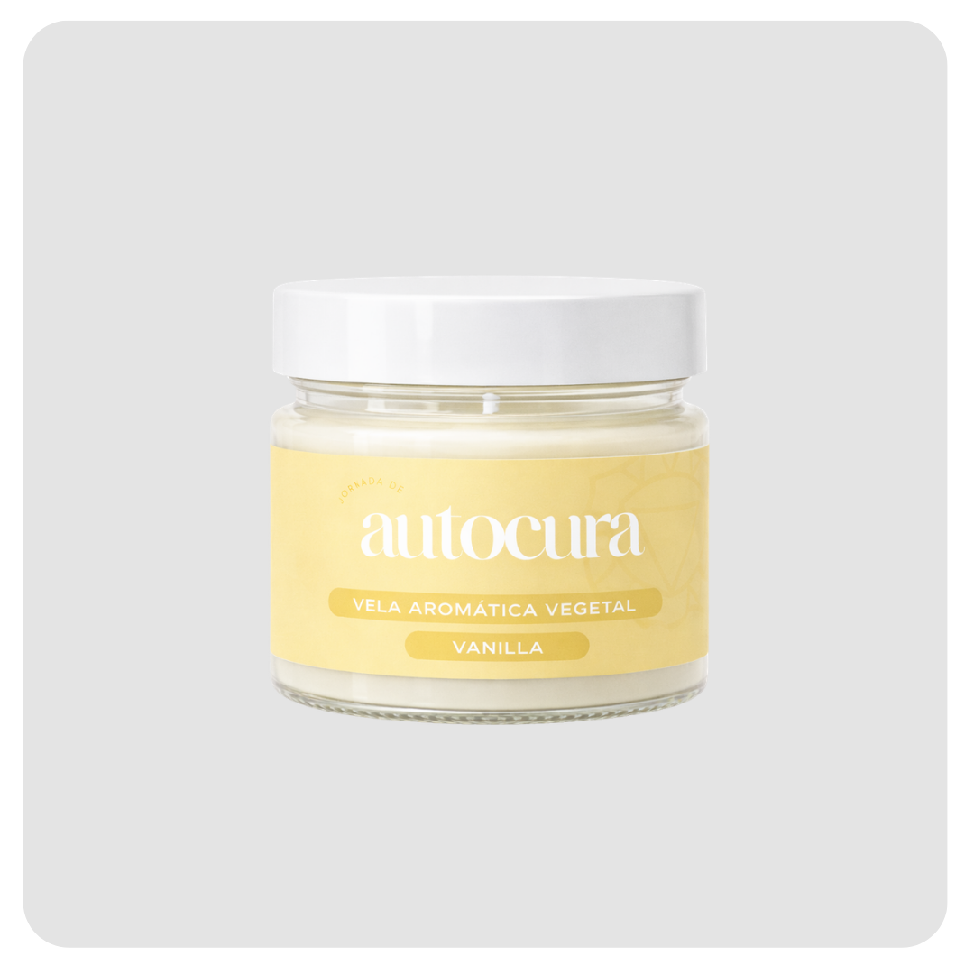 Vela Aromática Vegetal Equilibrar – Vanilla | Chakra Plexo Solar Jornada 150g